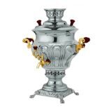 Самовар (C.MOMTAZ/2) угольный 5,5л никель золото